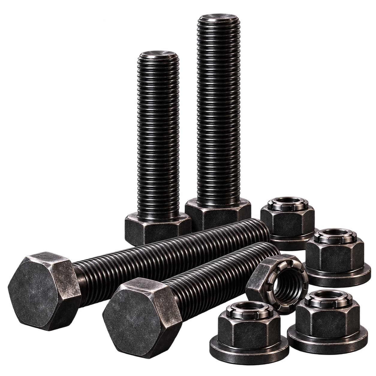 Hex bolts and flange nuts