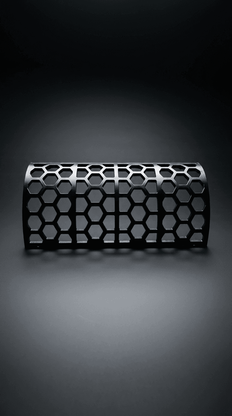 AGS hex-pattern perforated screen plate